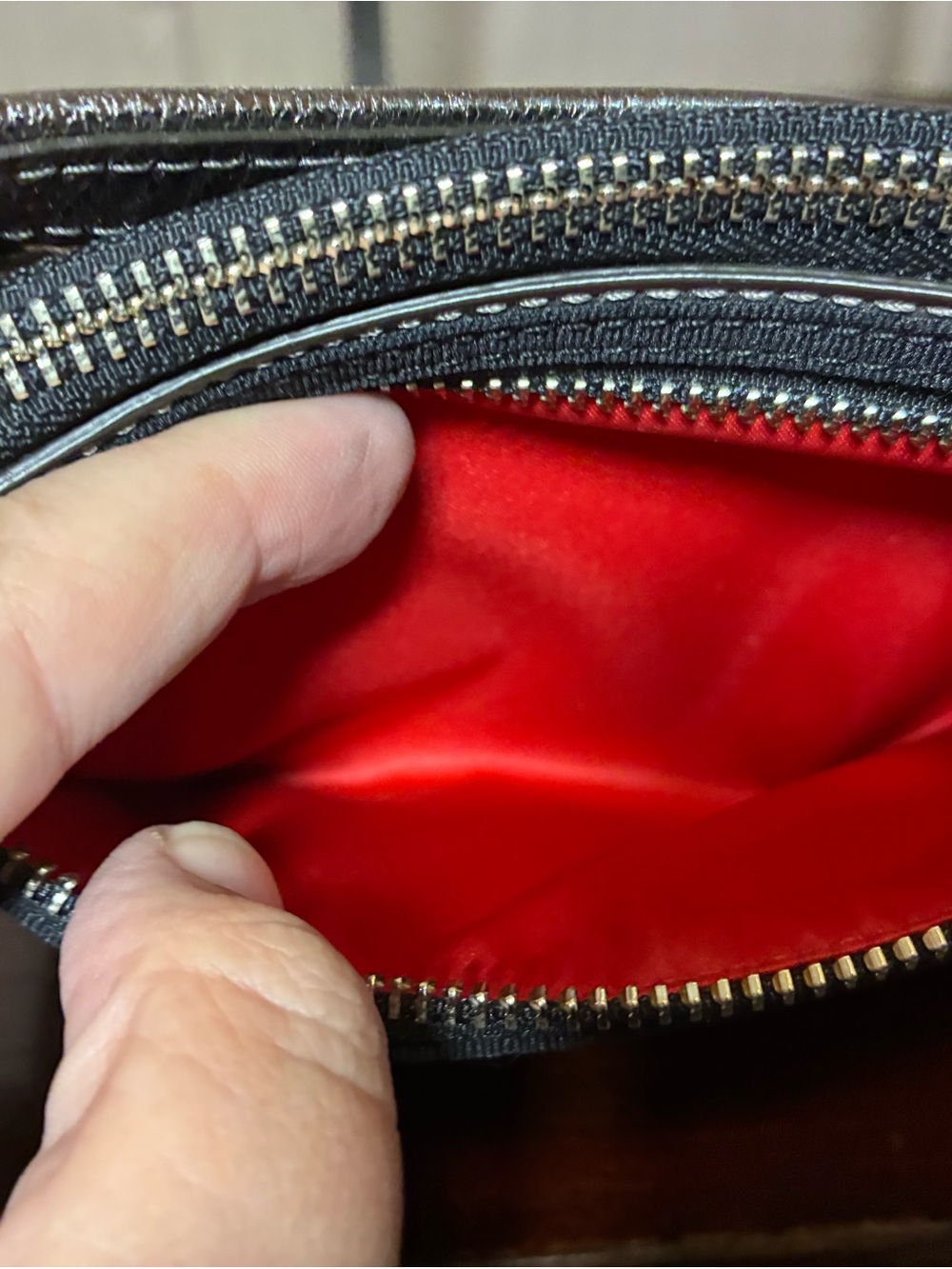 Coach Black Multicolor Poppy Print Wristlet - Picture 3 of 5